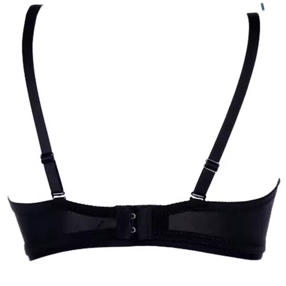 SEXY Edgy Black & Silver STUDDED Spiked Bra S-XXL - Picture 3 of 12